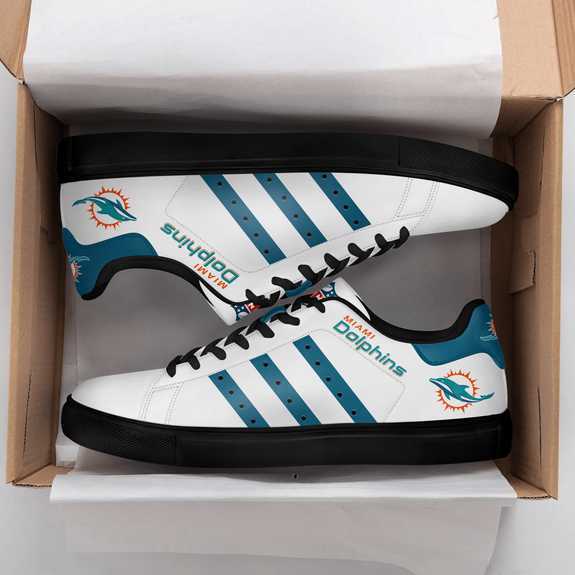 Miami Dolphins Low Top Shoes V5