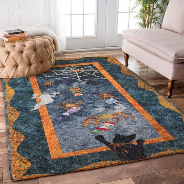 Halloween Cat Spider Ghost Rug RCDD81F46030