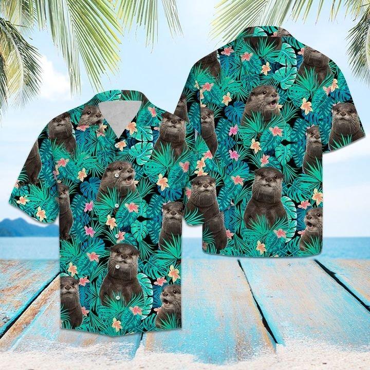 Otter Tropical Hawaii Shirt Unisex Full Size Adult Colorful Ha49734