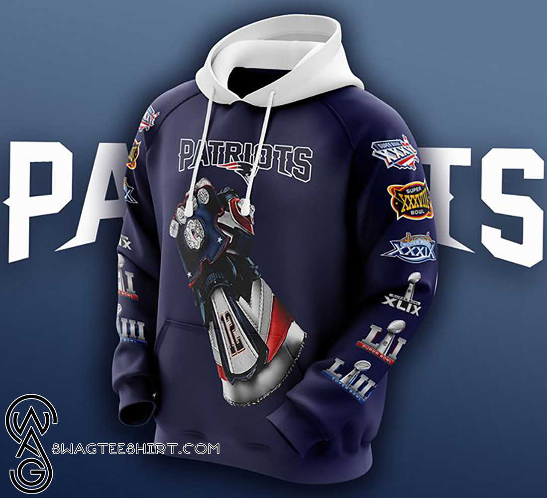 Infinity Gauntlet Tom Brady New England Patriots    20 Unisex 3D Hoodie Gift For Fans