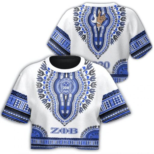 Zeta Phi Beta Dashiki Croptop T-Shirt