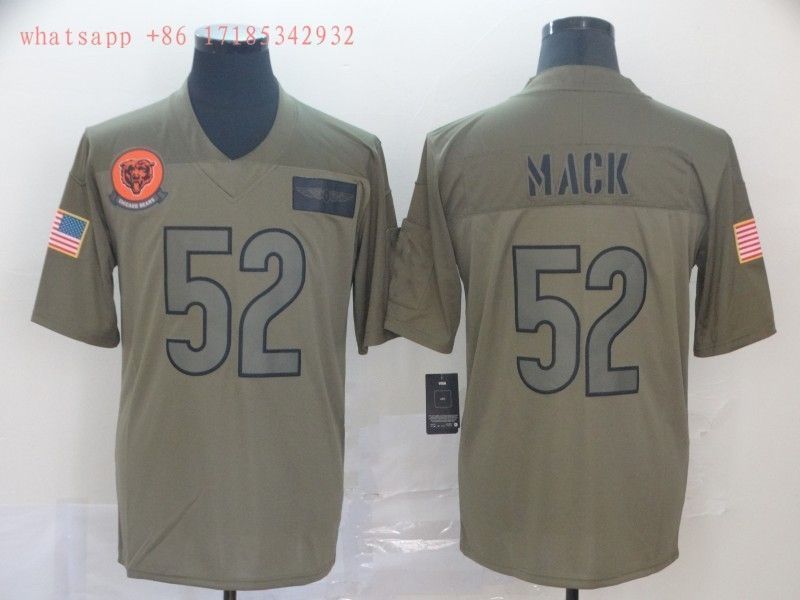 Chicago Bears Khalil Mack #52 NFL 2020 Camo Jersey Jersey