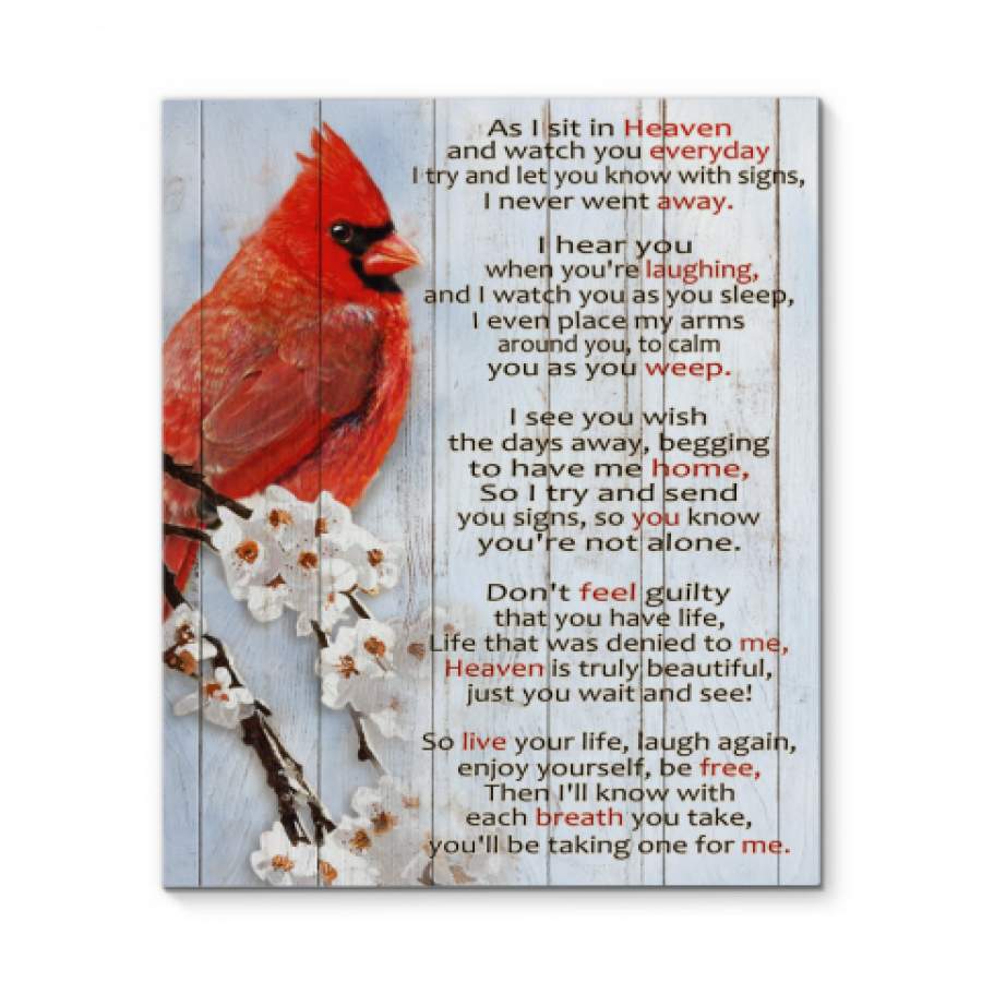 NMT1612 Cardinal Poem Poster Podoshirt