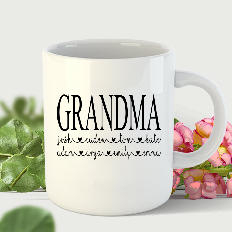 Personalized Grandma Shirt Gift For Grandma Gift For Mom Mug