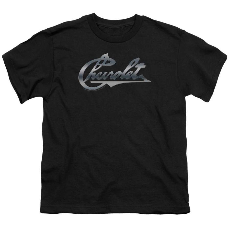 Chevrolet Chrome Vintage Chevy Bowtie Youth T-Shirt (Ages 8-12)