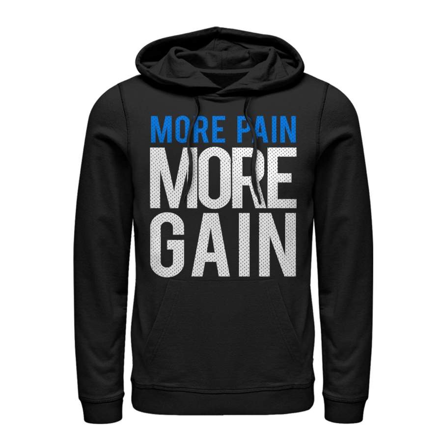 CHIN UP Women’s More Pain More Gain  Lightweight Hoodie Black