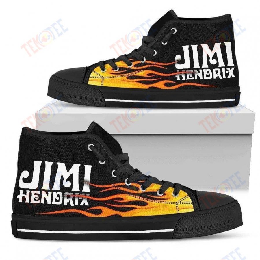 Mens Womens Jimi Hendrix High Top Canvas Shoes Nice And Comfortable TMT242