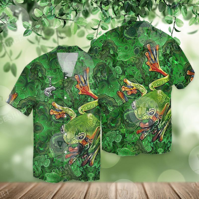 Gifts For Sweet Love Frog Men And Women Graphic Print Short Sleeve Hawaii Casual Shirt Ha104551