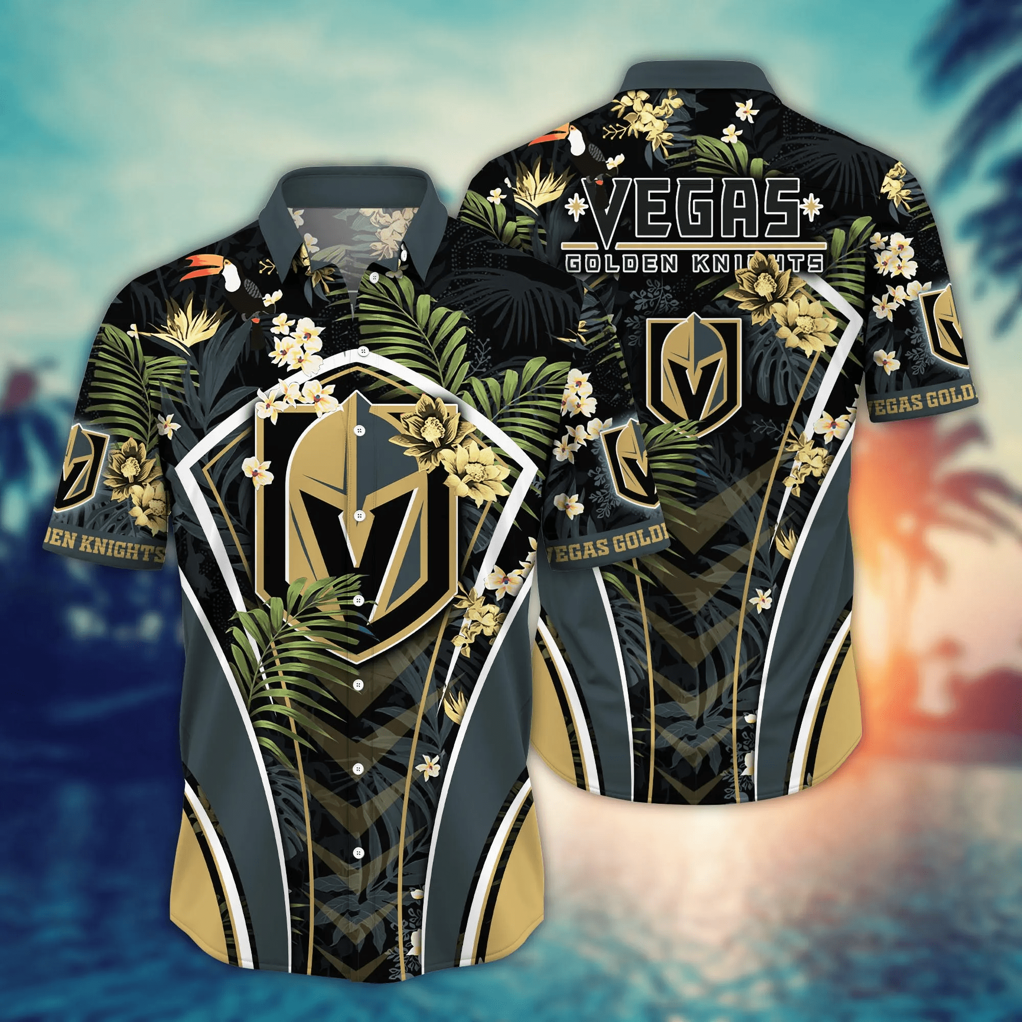 Vegas Golden Knights Nhl Hawaiian Shirt Sunning Aloha Shirt