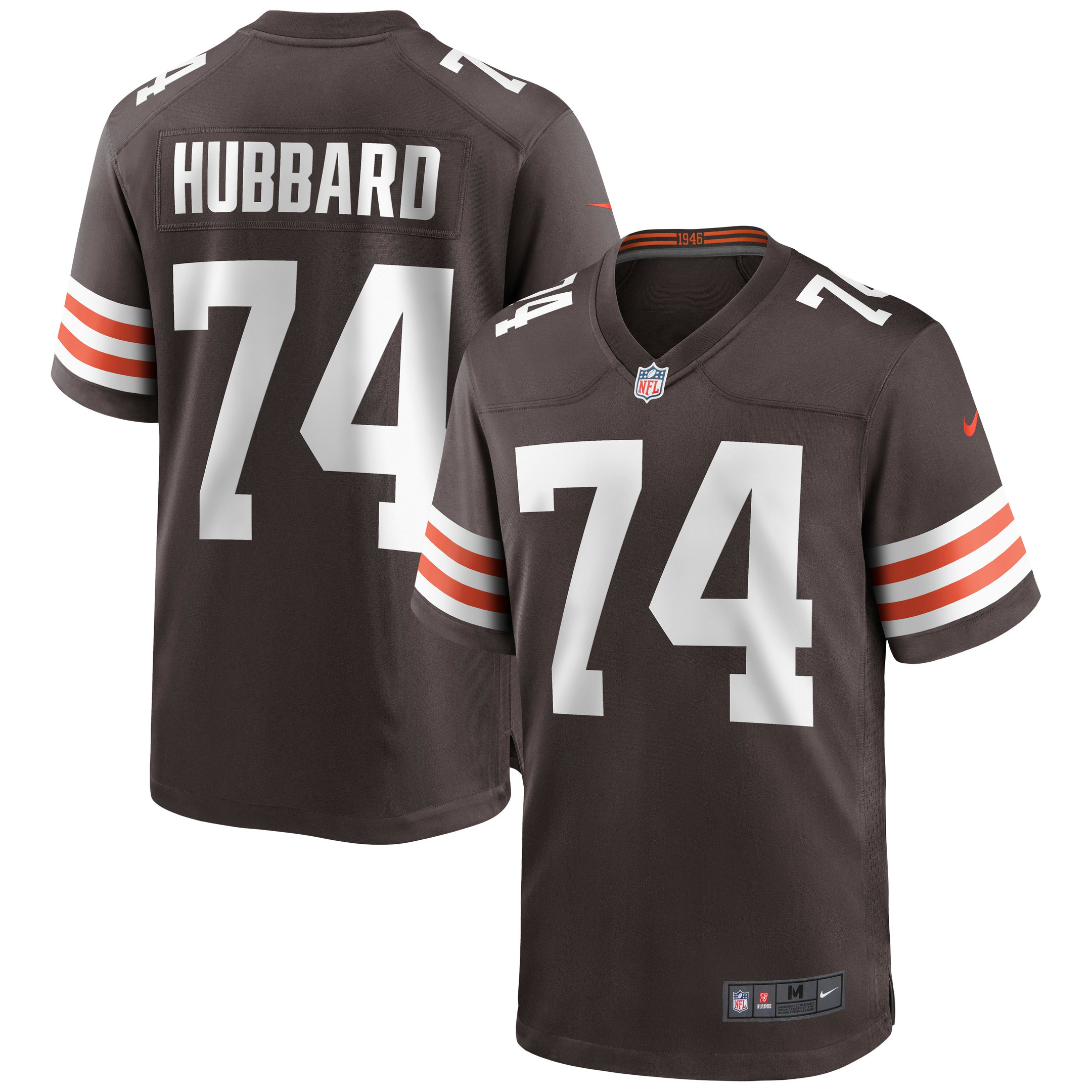 Chris Hubbard Cleveland Browns Game Jersey – Brown NFL