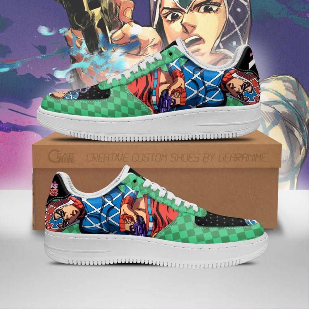 Guido Mista Jojo Idea Air Force Shoes Sneakers Custom Anime