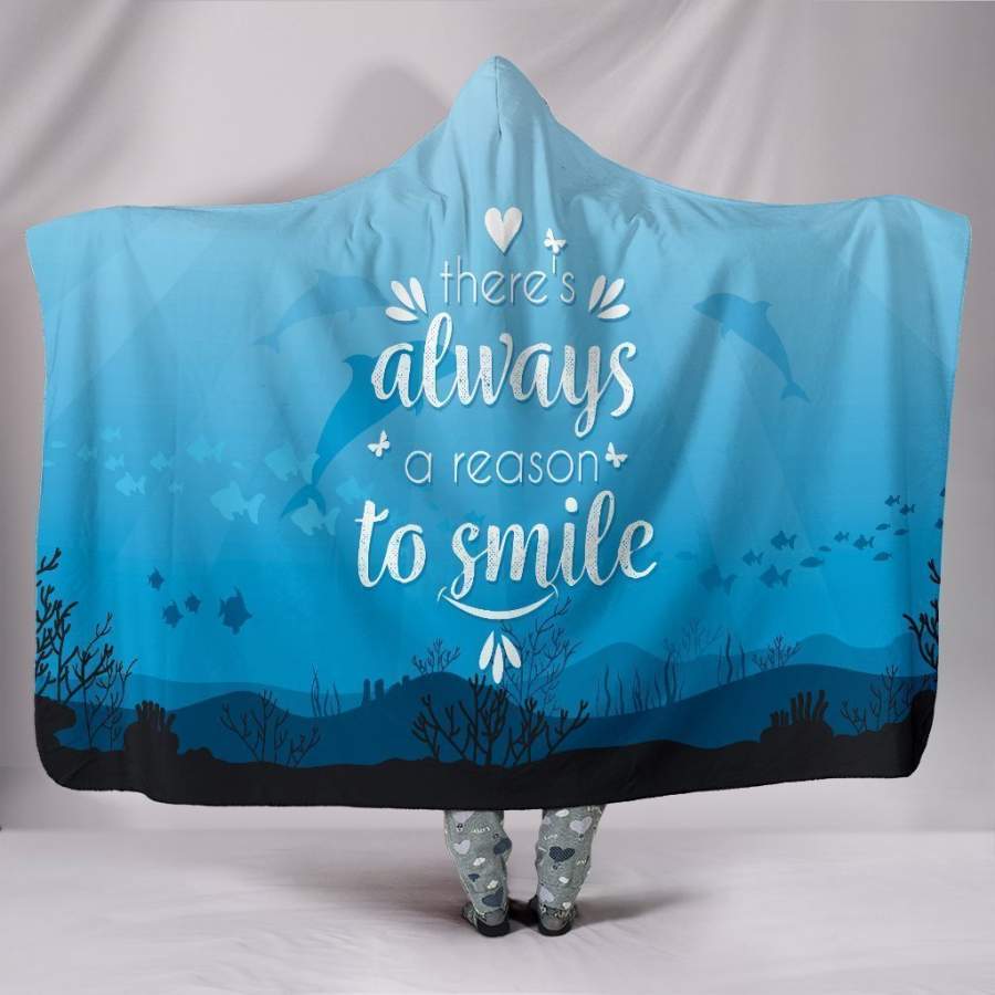 Custom Hoodie Blanket Dolphin Love