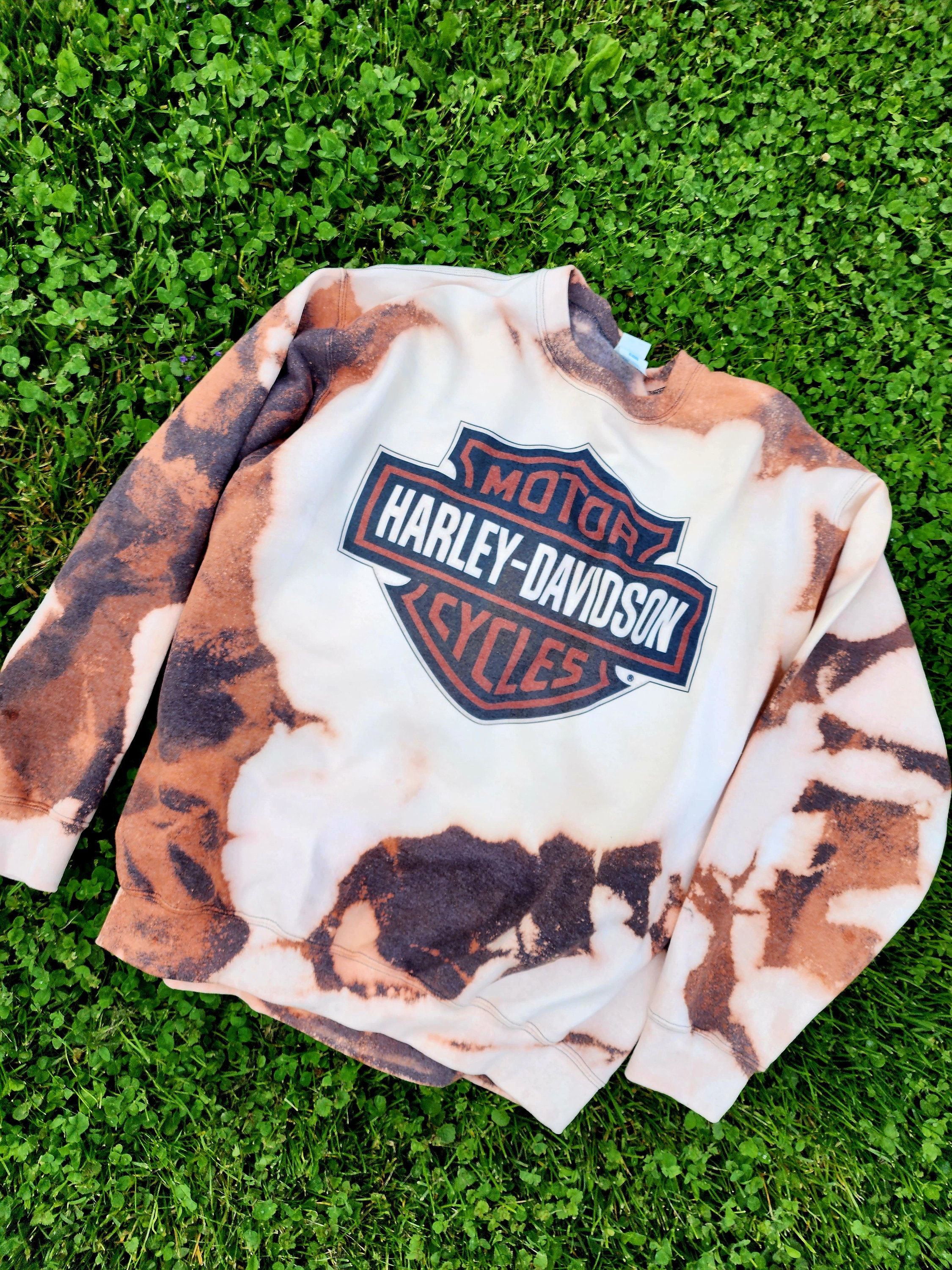 Harley Davidson Cowhide Crewneck