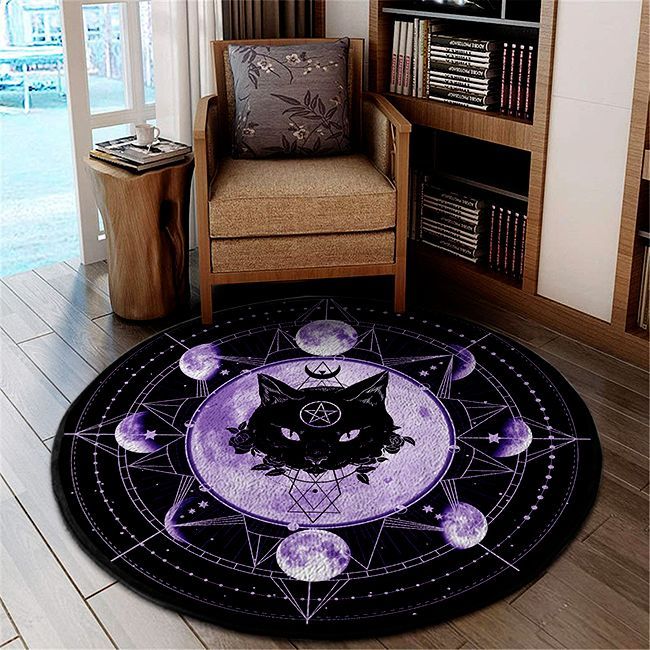 LIMITED EDITION – CAT LOVERS – ROUND RUG 10639A