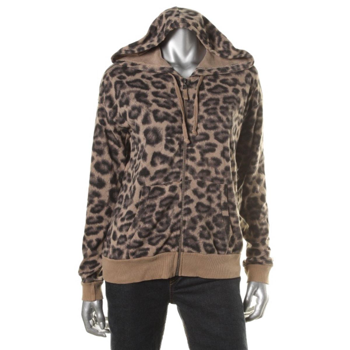 Womens Animal Print Long Sleeves Hoodie