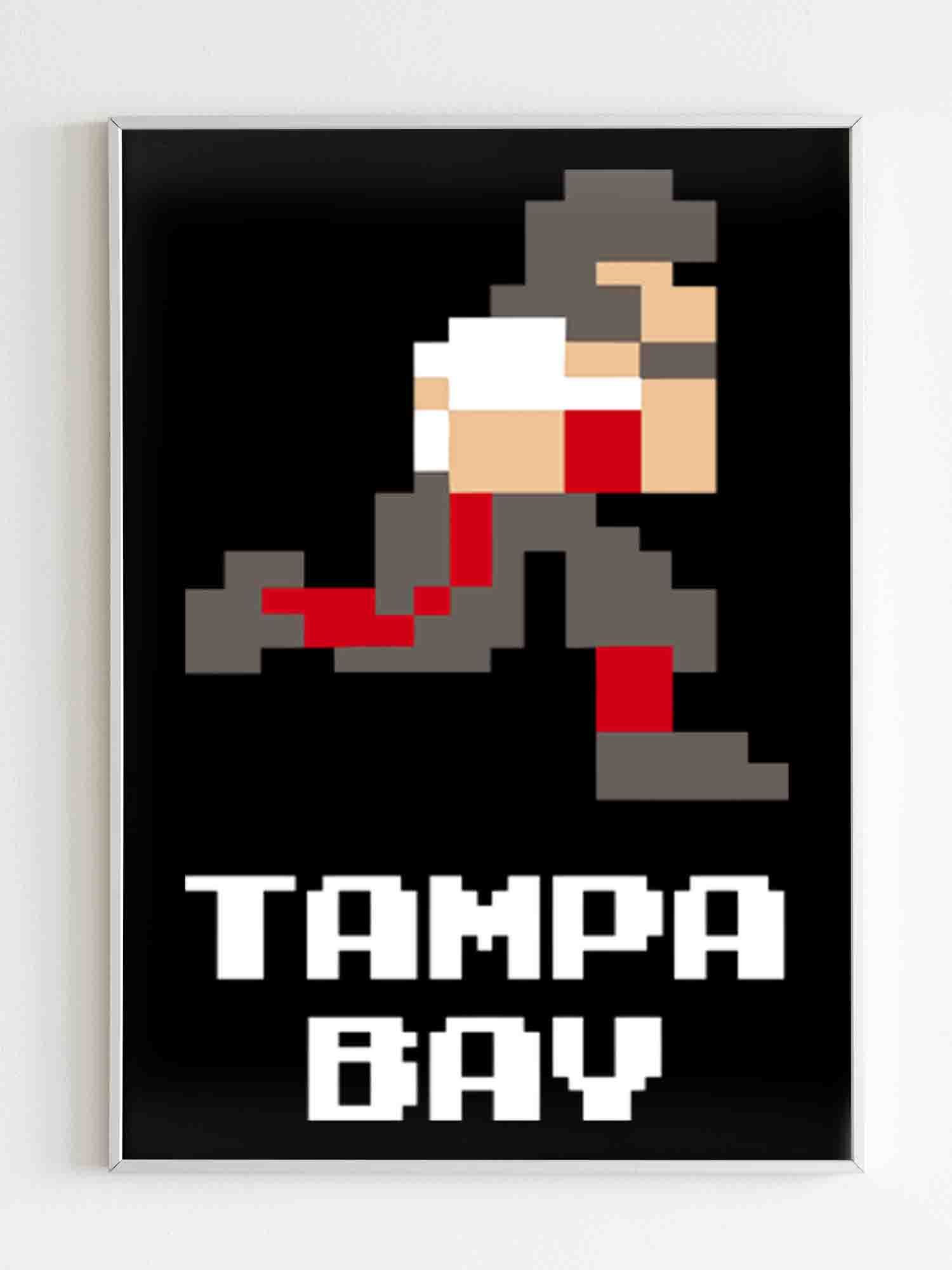 8 Bit Tampa Bay Buccaneers Football One Poster