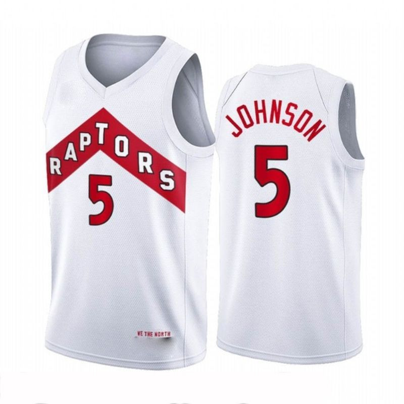 Toronto Raptors Stanley Johnson #5 2020 NBA New Arrival White Jersey