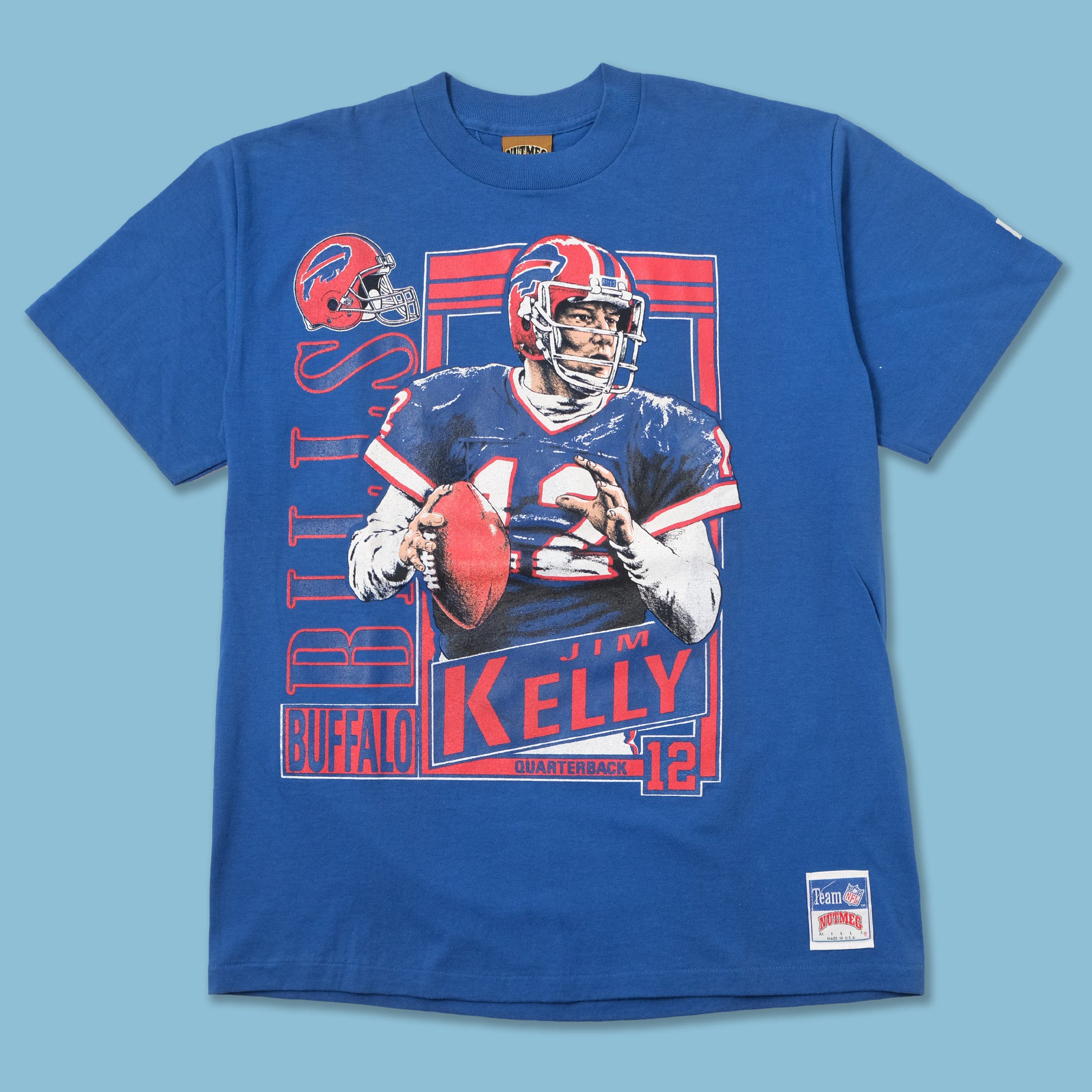 Vintage Ds 1991 Jim Kelly Buffalo Bills T-Shirt Medium