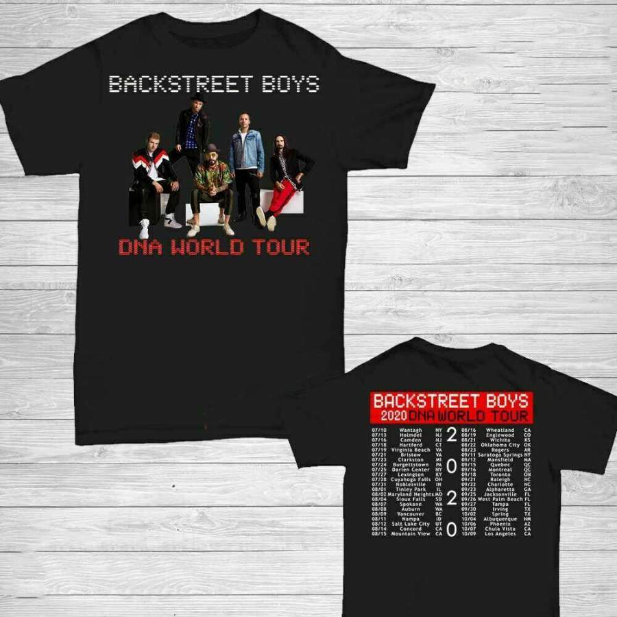 Backstreet Boys Shirt DNA World Tour 2020 T-Shirt Men Black