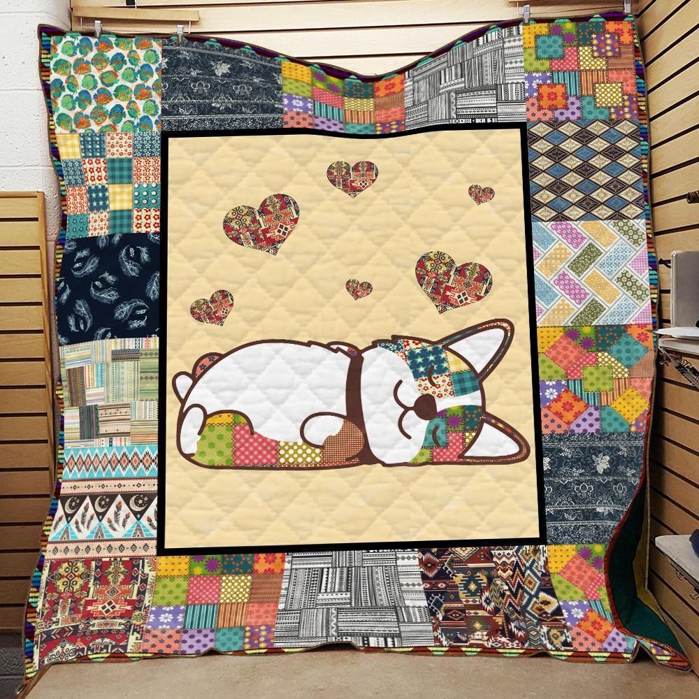 Corgi Lnny LTK374 3D Customized Quilt