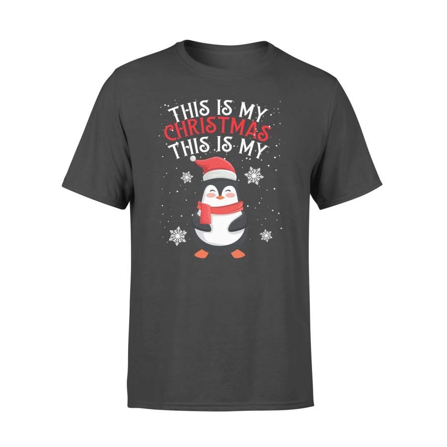 This is My Christmas Pajama Funny Penguine T-shirt