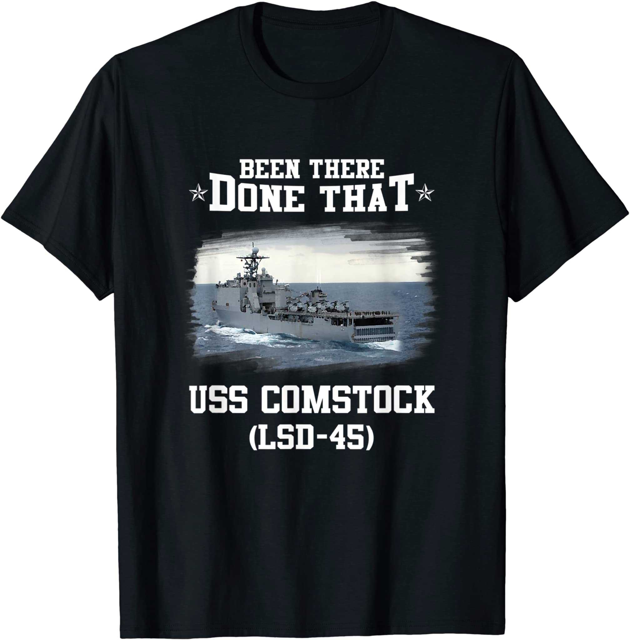 USS Comstock LSD-45 Veterans Day Father Day Gift T-Shirt