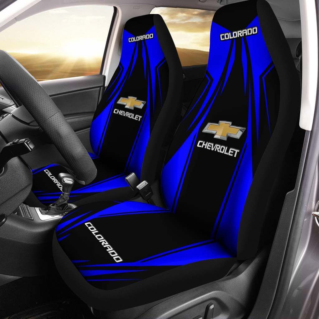 Chevrolet Colorado TTT-HL Car Seat Cover (Set of 2) Ver 1 (Blue)