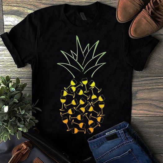 Pineapple Wine Cocktail For Summer Beach Trip Gift Ideas Standard/Premium T-Shirt