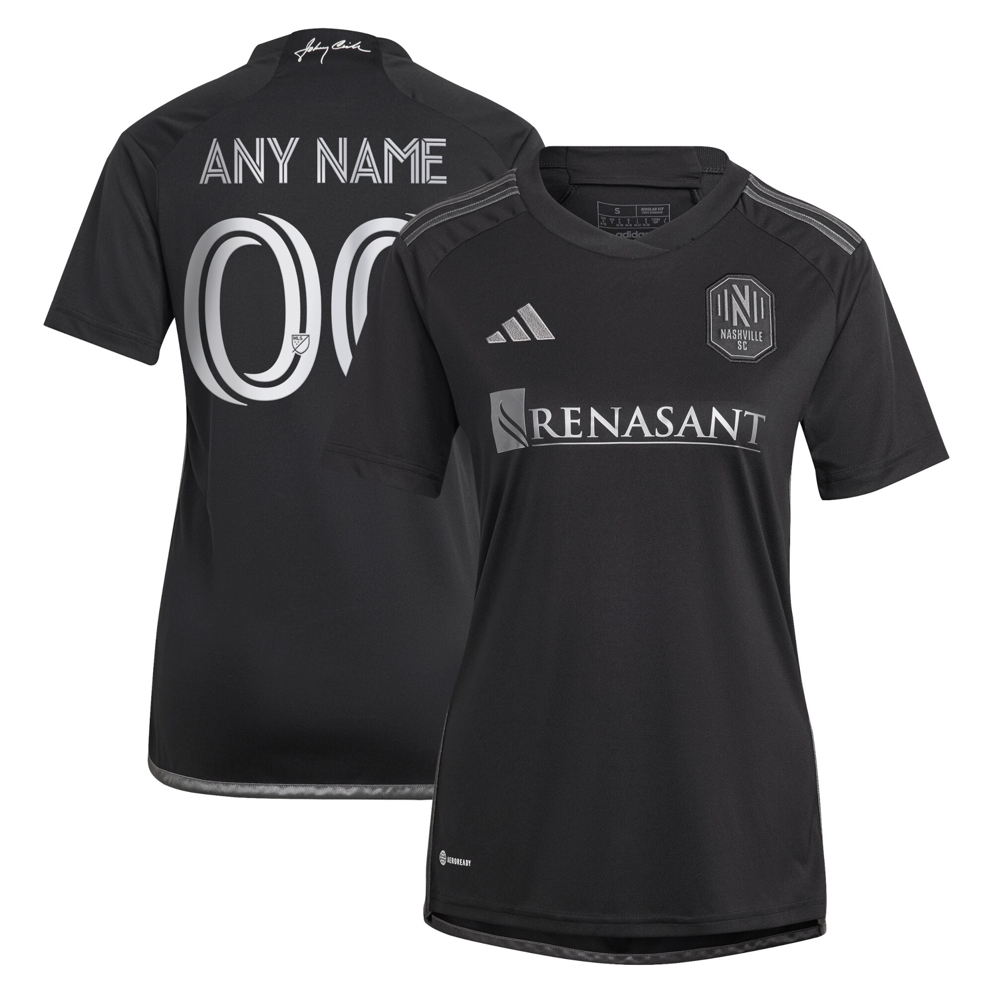 Nashville SC Women's 2023 Man In Black Kit Replica Custom Jersey – Black