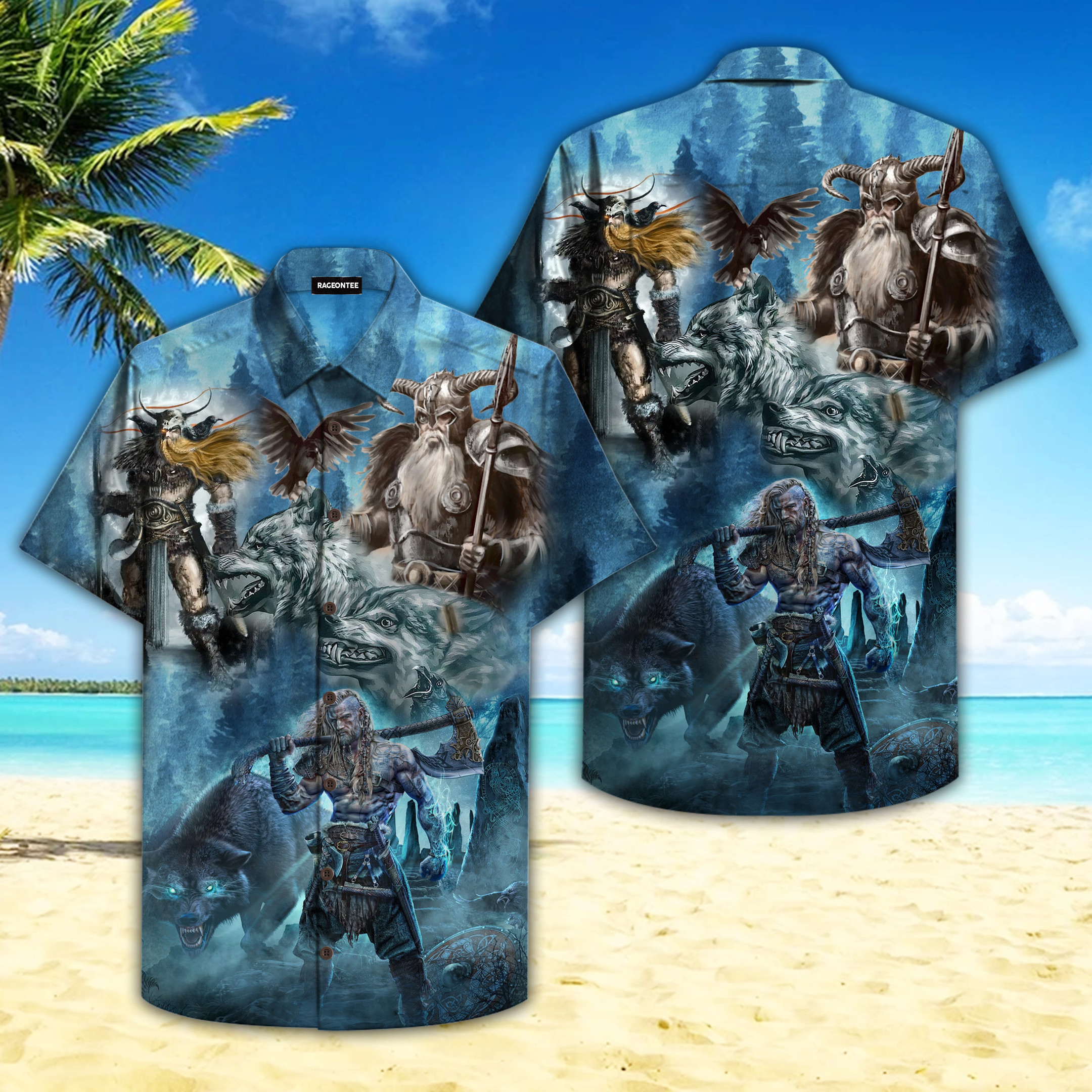 Viking Odin Hawaii Shirt Unisex Adult Ha69919