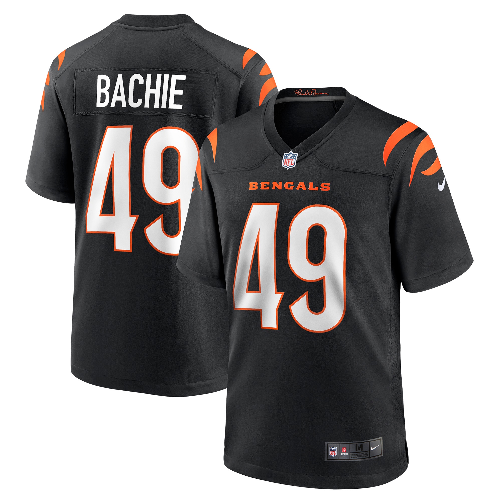 Men’s Cincinnati Bengals Joe Bachie Black Game Jersey