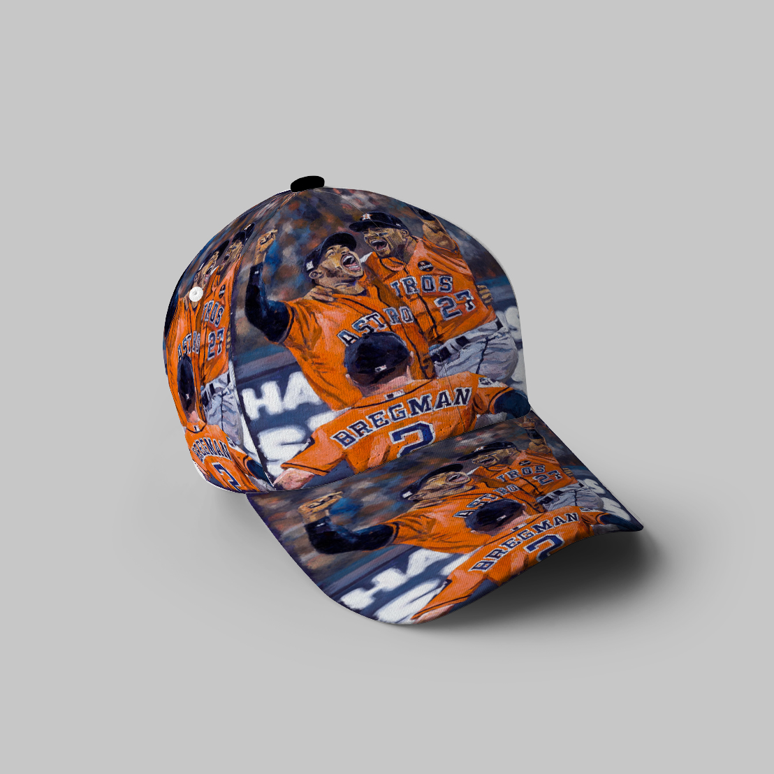 Houston Astros Team Winning 3D Printing Baseball Cap Classic Hat