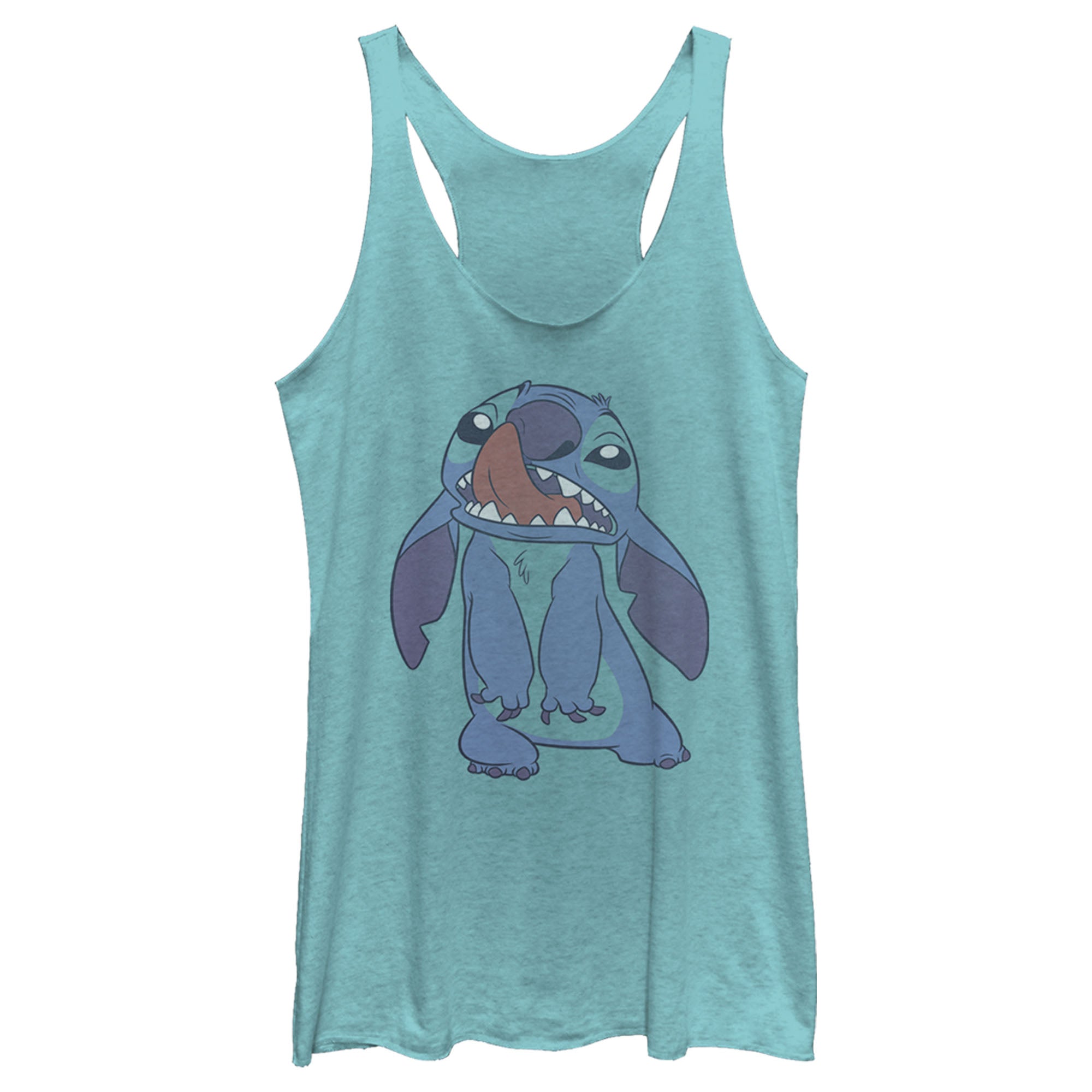 Women’S Lilo & Stitch Tongue Out Stitch Racerback Tank Top