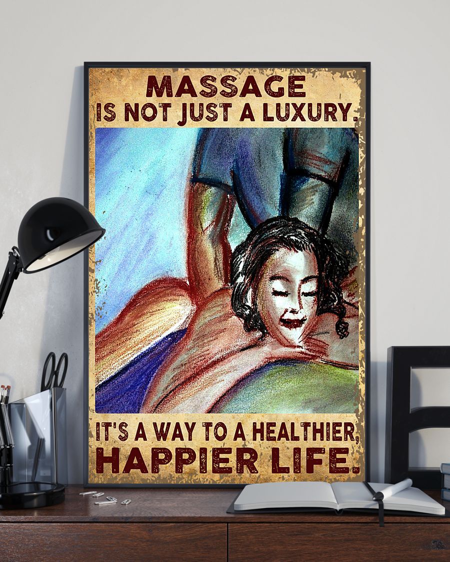 Massage Therapist Massage Is Not Just A Luxury Vertical Canvas And Poster Wall Decor Visual 