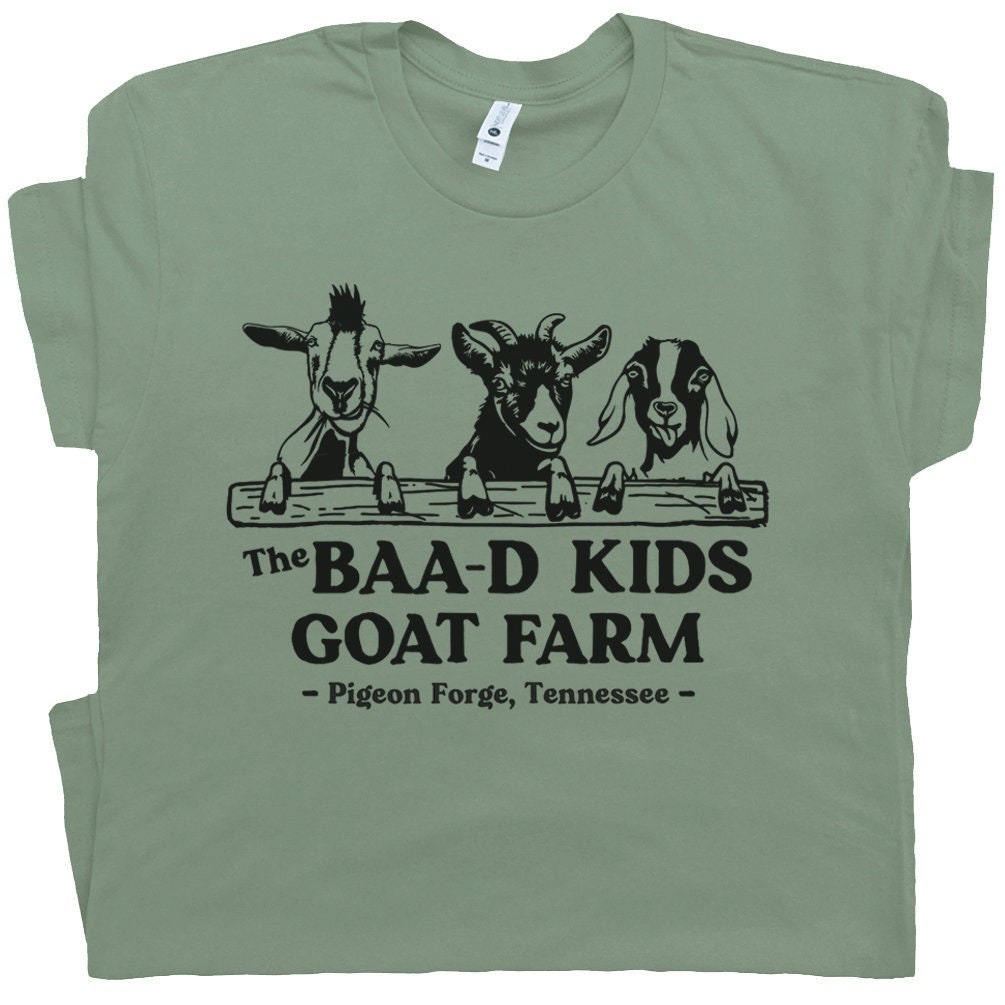 Goat Farm T Shirt Funny Goat Shirts For Men Women Kids Cute Goat T Shirts Cool Farm Animals Graphic Tee Vintage Farm Shirts Silly Goat Life