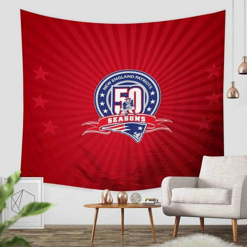 3D Custom New England Patriots Tapestry Throw Wall Hanging Bedspread