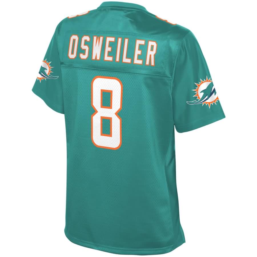 Brock Osweiler Miami Dolphins NFL Pro Line Womens Team Player Jersey – Aqua