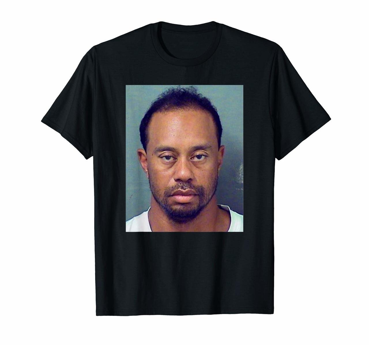 Tiger-Funny T-Shirt Mugshot