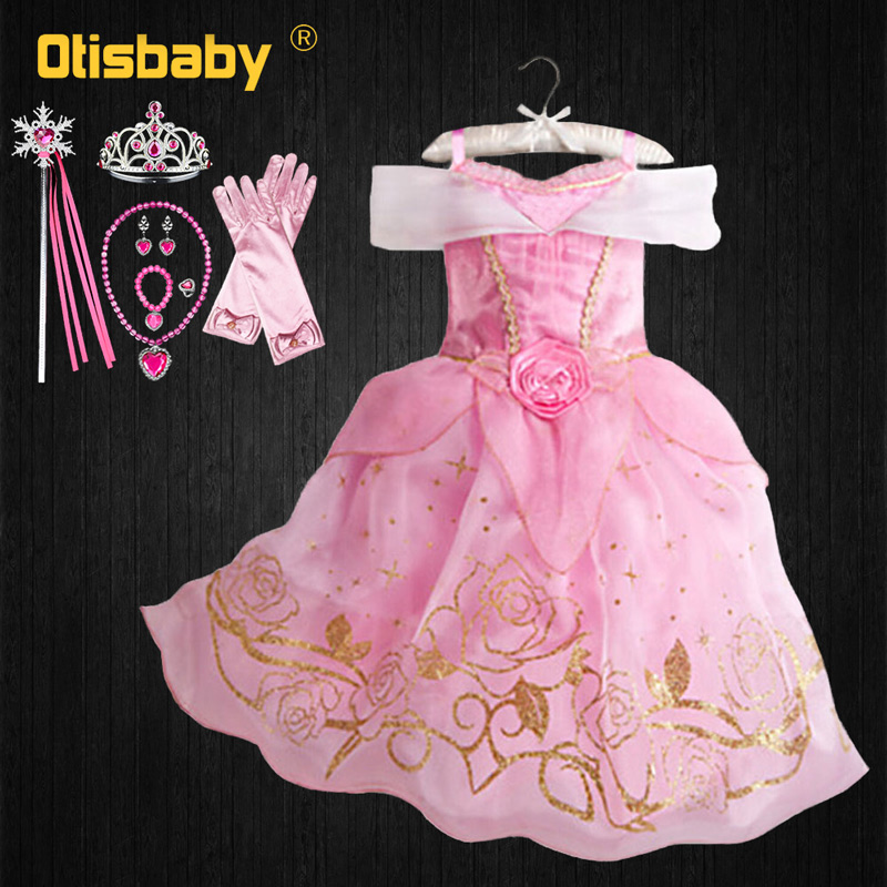 Baby Girls Princess Dress Fantasia Belle Sofia Aurora Elsa Dress Up Kids Halloween Fancy Fairy Costume Christmas alx