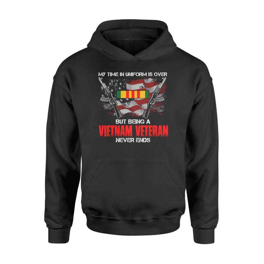 Vietnam Veteran – Never Ends – Standard Hoodie