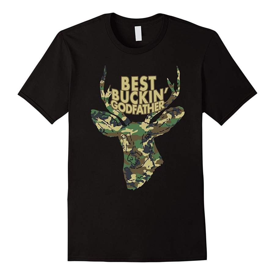 Best Buckin’ Godfather Men T-Shirt Funny Deer Hunter