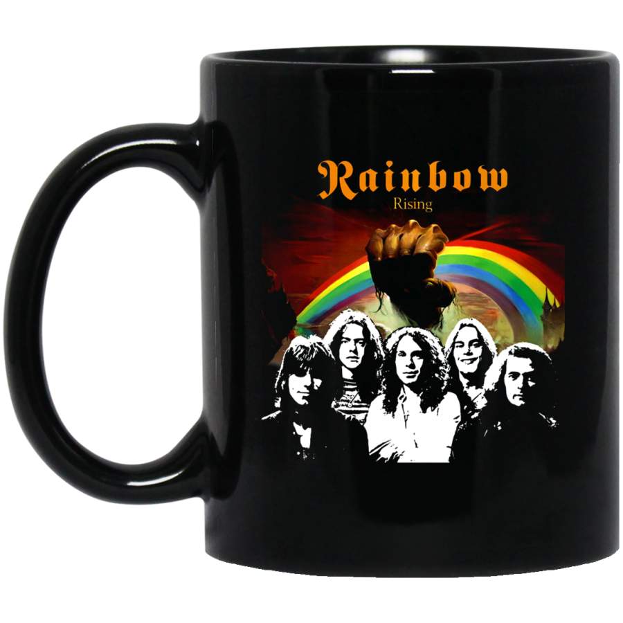 Rainbow Rising Blackmore 11 oz Black Mug