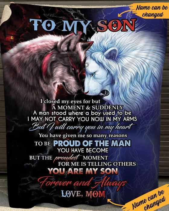 Wolf And Lion Blanket To My Son I Closed My Eyes For But A Moment And Suddenly A Man Stood Where A Boy