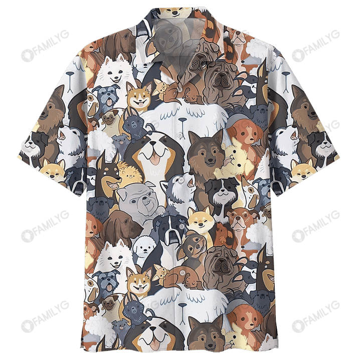 Dog Shirt – Puppy Dogs – Dog Hawaiian Shirt Summer Hawaiian For Men, Women, Couple