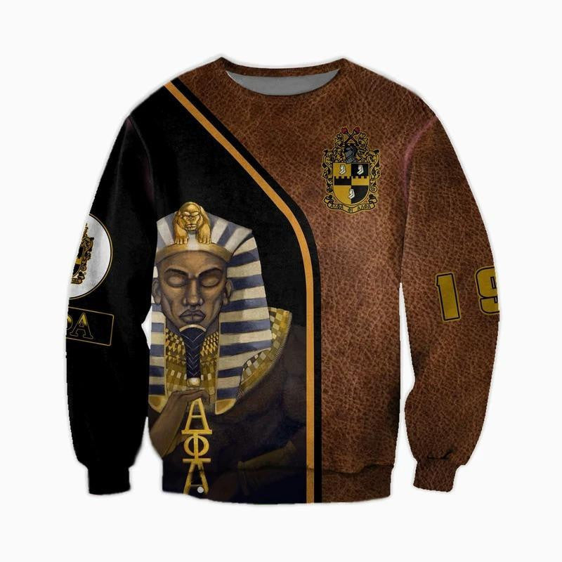 Fraternity Sweatshirt – Crewneck Sweatshirt Alpha Phi Alpha 1906 King Pharaoh