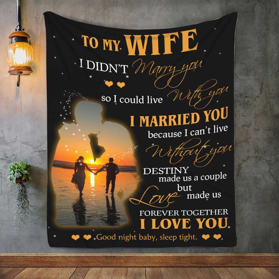 To My Wife Blanket – Never Forget That How Special You Are To Me, I Love You Always, Christmas Birthday Anniversary Personalization Gift For Her- Style 4