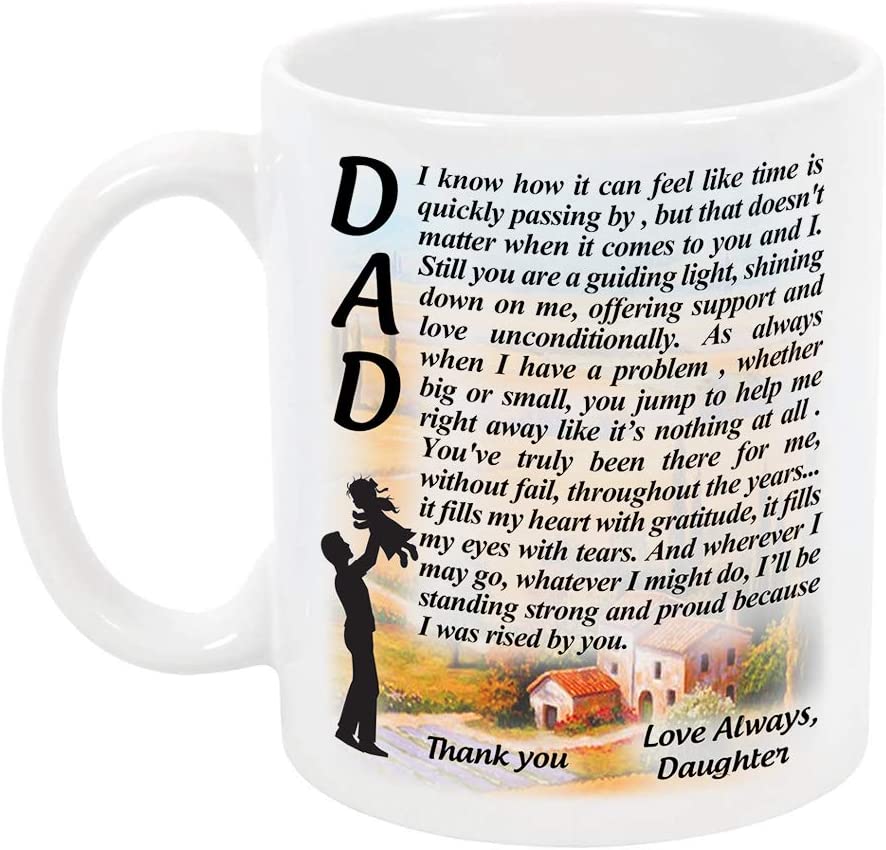 Memory Gift – Gift For Dad – Gift For Father’S Day – Birthday Gift – Gift To Dad From Daughter – Mug Coffee 11Oz Gift To Dad