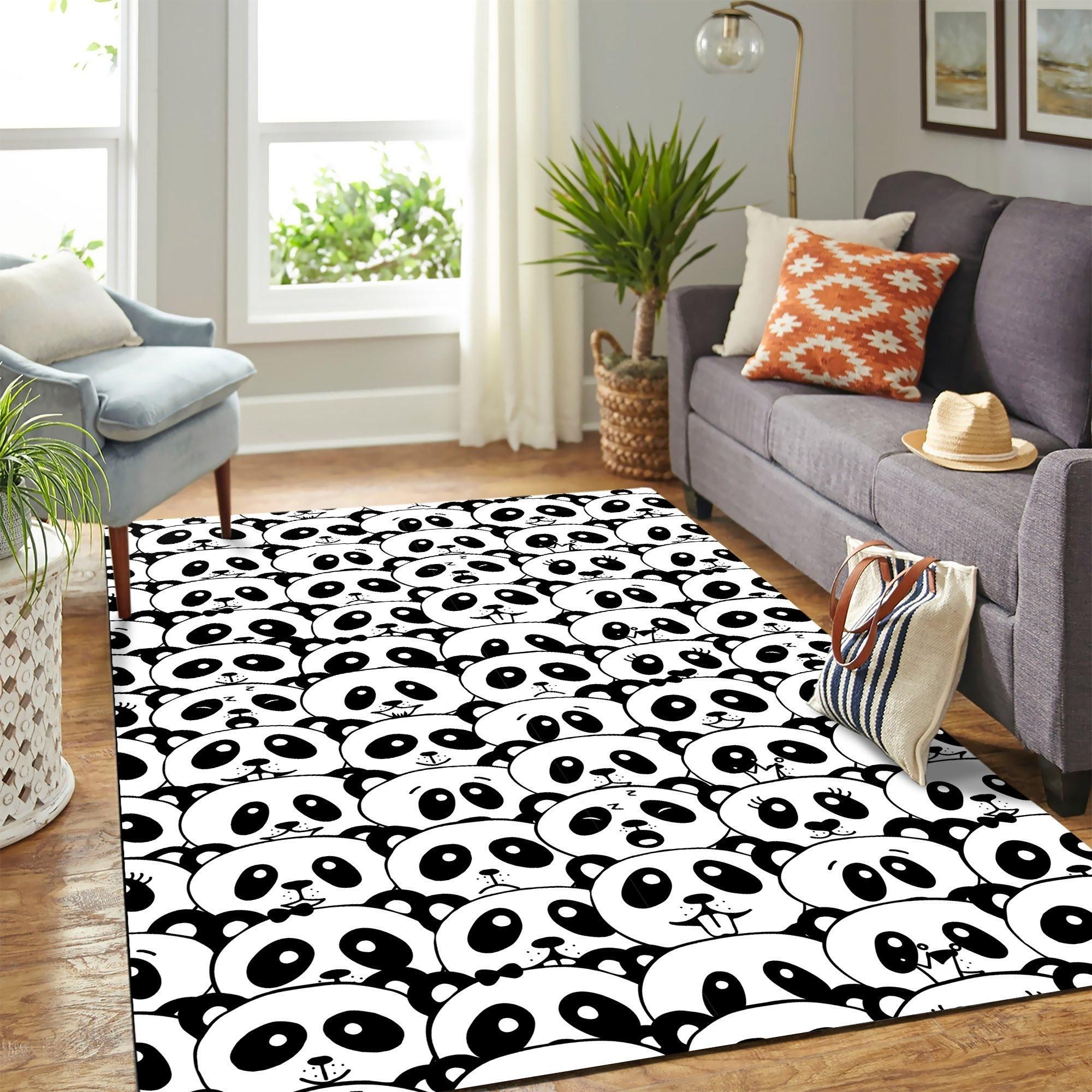 Panda Area Rug Geeky Carpet – home decor – Bedroom Living Room decor