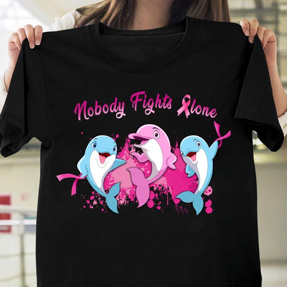 Eddora™ Dolphin – Nobody Fights Alone – T-shirt 2D – TD278