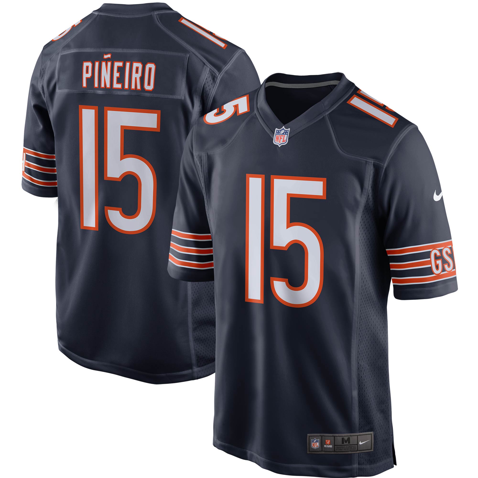 Men’s Chicago Bears Eddy Pineiro Navy Game Player Jersey